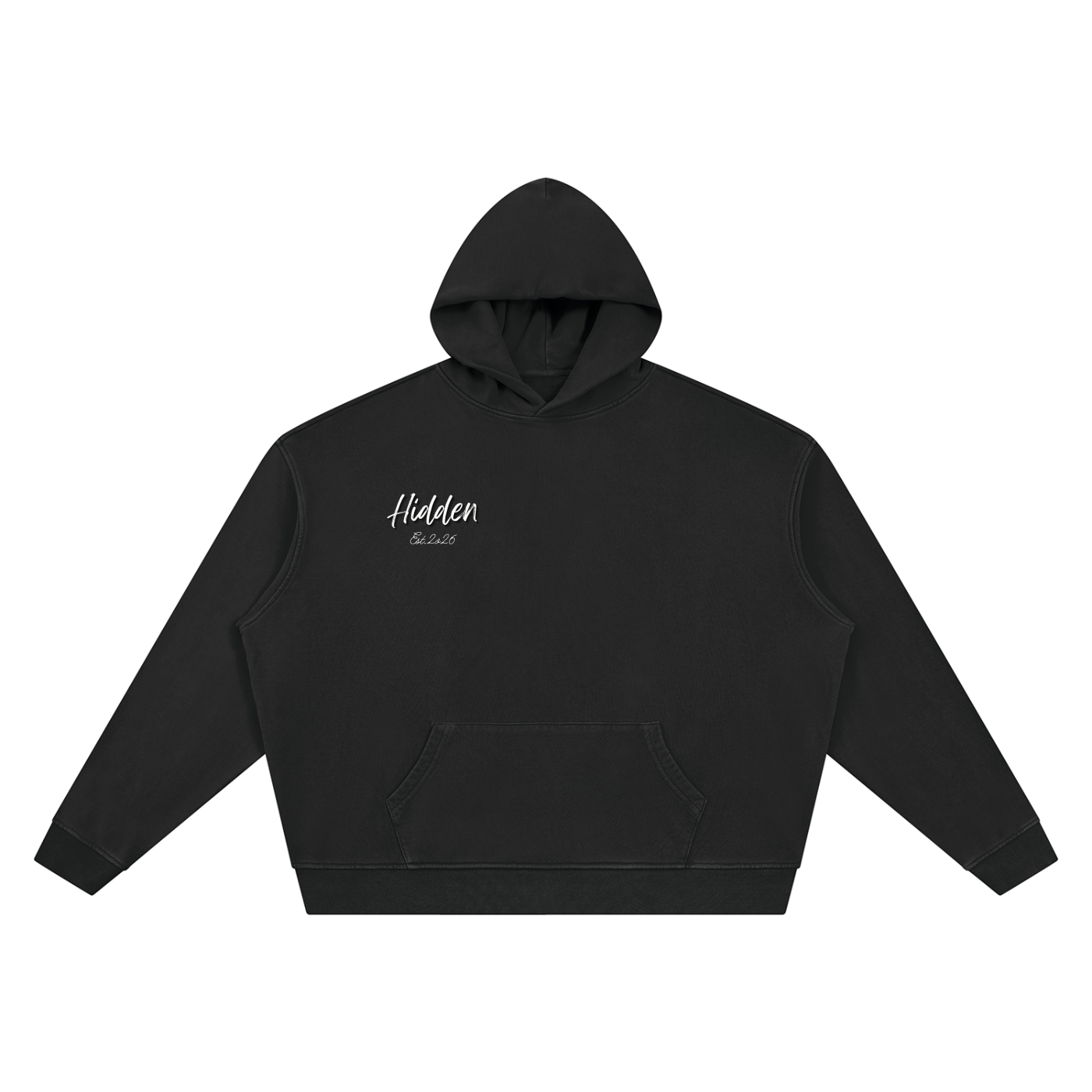 Essential Unisex Hoodie- Black